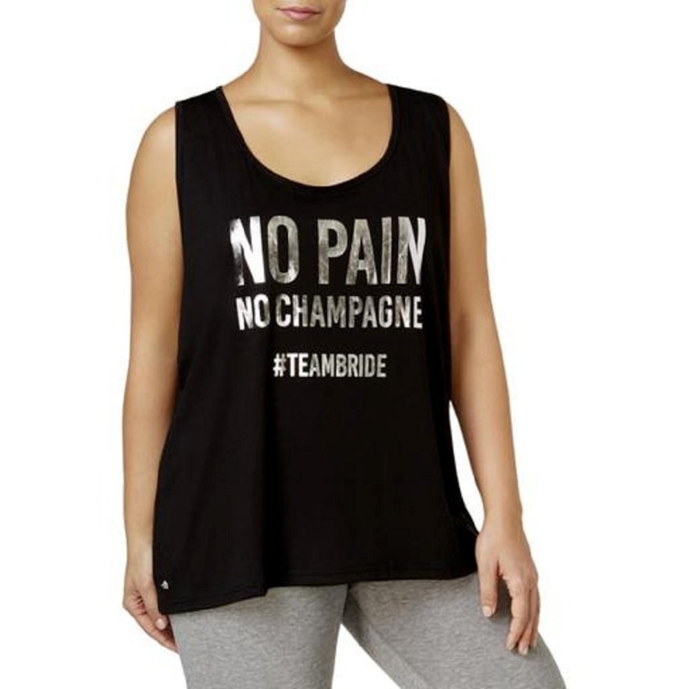 Ideology Plus Size Bridal Party Racerback Tank Top, Size 1X, Retail $34.50
